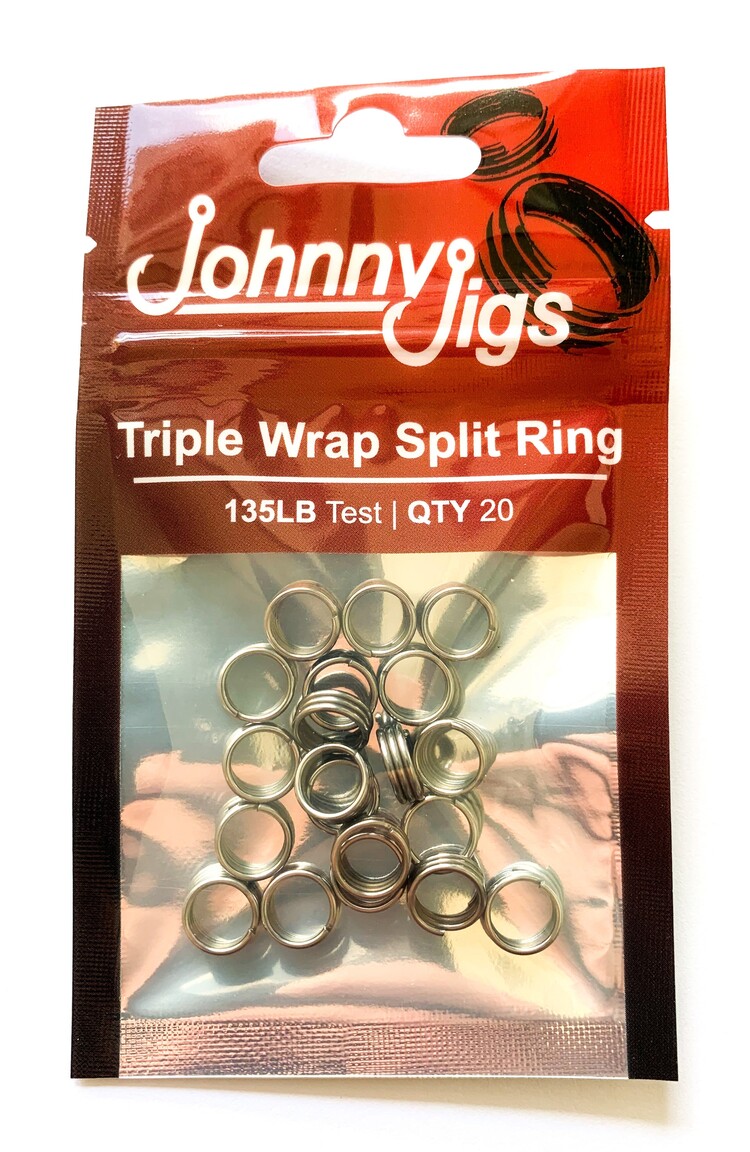 Johnny Jigs Johnny Jigs 20-pack Triple Wrap Super Split Rings