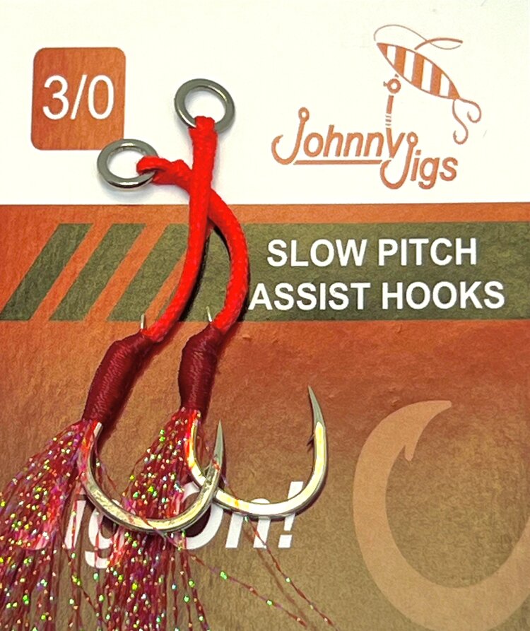 Johnny Jigs Johnny Jigs Feathered Single Assist Hooks
