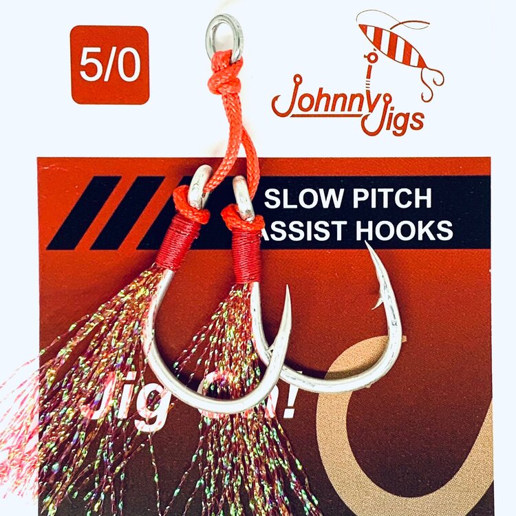 Johnny Jigs Johnny Jigs Feathered Twin Assist Hooks
