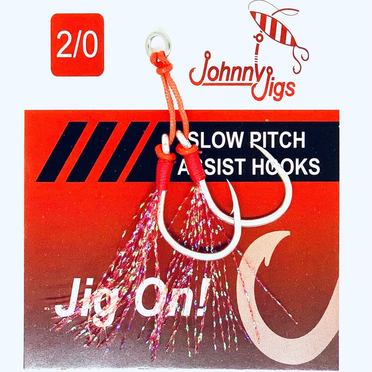 Johnny Jigs Johnny Jigs Feathered Twin Assist Hooks