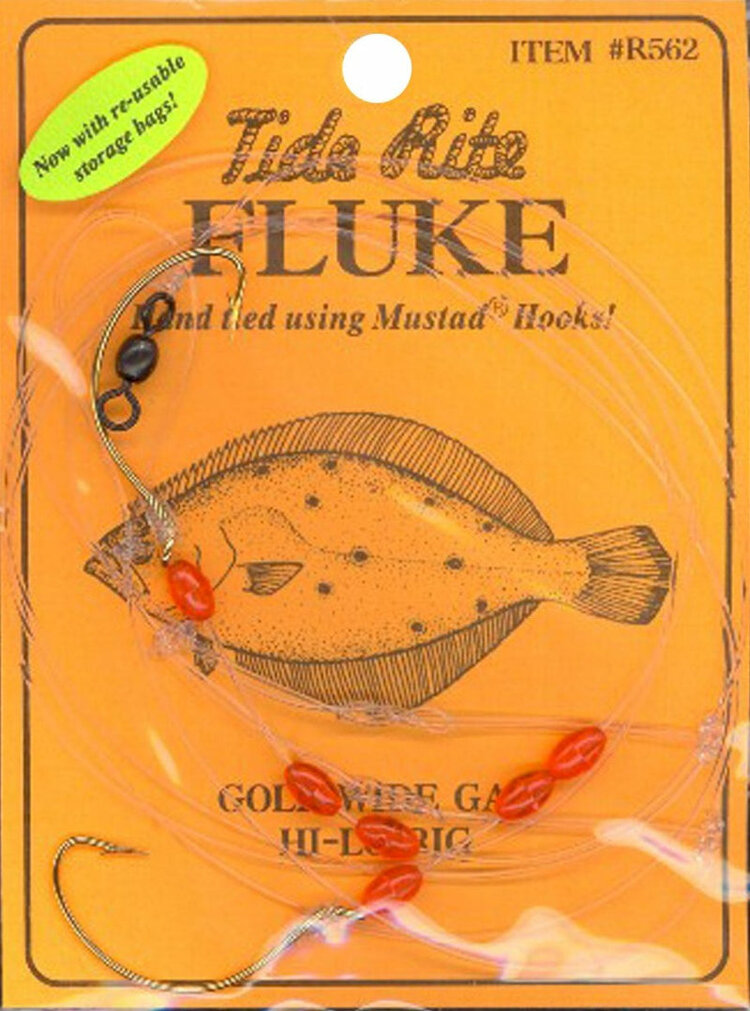 Tide Rite TideRite R562 Hi-Lo Fluke Rig w/Red Beads