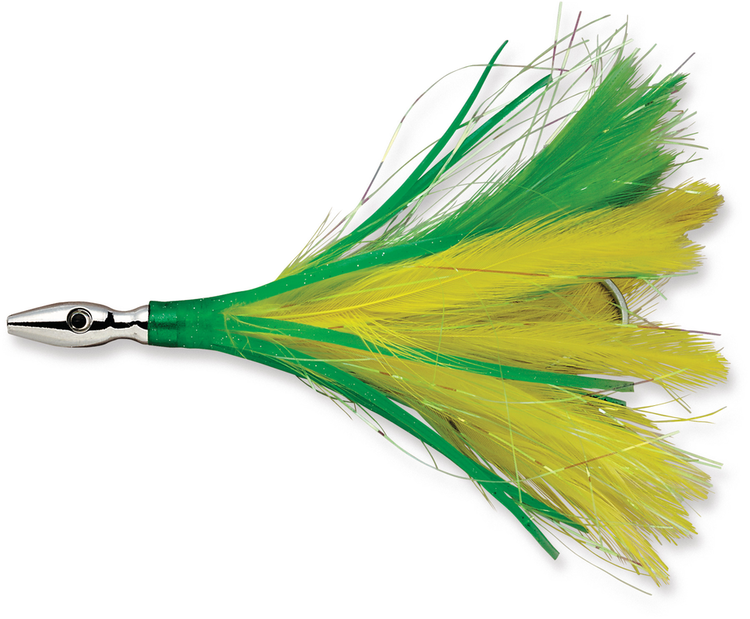 Williamson Williamson Flash Feather 4" Rigged w/4ft 80lb Mono and 3/0 Hook