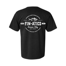 Fin-atics Fin-atics Lat/Lon w/Tuna Garment Dyed Black Short Sleeve T-Shirt