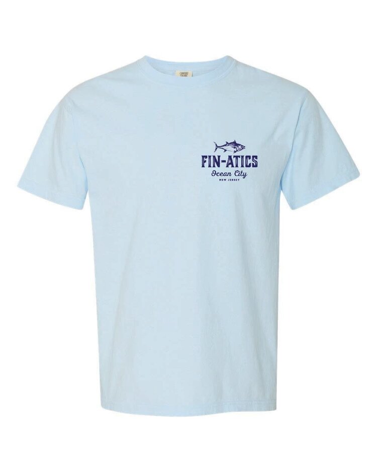 Fin-atics Fin-atics Lat/Lon w/Tuna Garment Dyed Chambray Short Sleeve T-Shirt