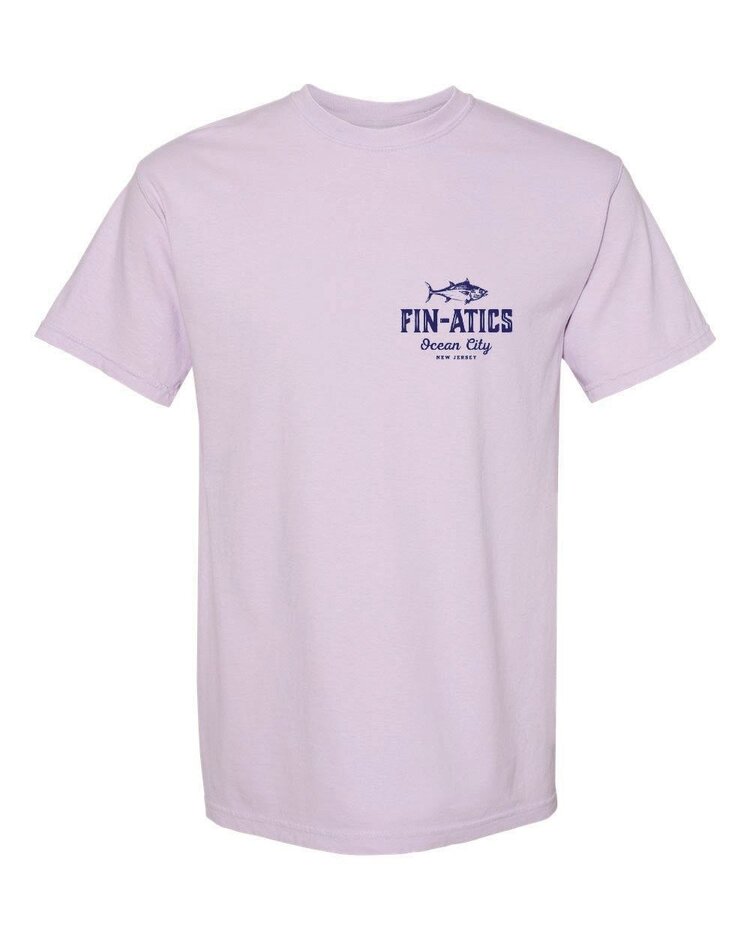 Fin-atics Fin-atics Lat/Lon w/Tuna Garment Dyed Orchid Short Sleeve T-Shirt