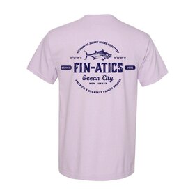 Fin-atics Fin-atics Lat/Lon w/Tuna Garment Dyed Orchid Short Sleeve T-Shirt