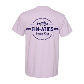 Fin-atics Fin-atics Lat/Lon w/Tuna Garment Dyed Orchid Short Sleeve T-Shirt