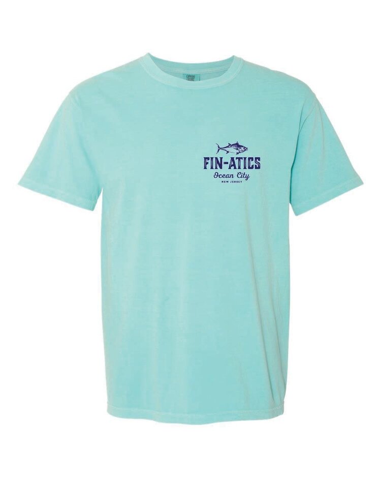 Fin-atics Fin-atics Lat/Lon w/Tuna Garment Dyed Chalky Mint Short Sleeve T-Shirt