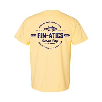 Fin-atics Fin-atics Lat/Lon w/Tuna Garment Dyed Butter Short Sleeve T-Shirt