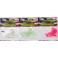 Run Off Lures Hi/Lo Doormat Fluke Rig w/Glow Squids