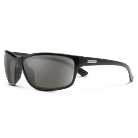 Suncloud Suncloud Sentry - Black Frame Polarized Sunglasses Gray Lens