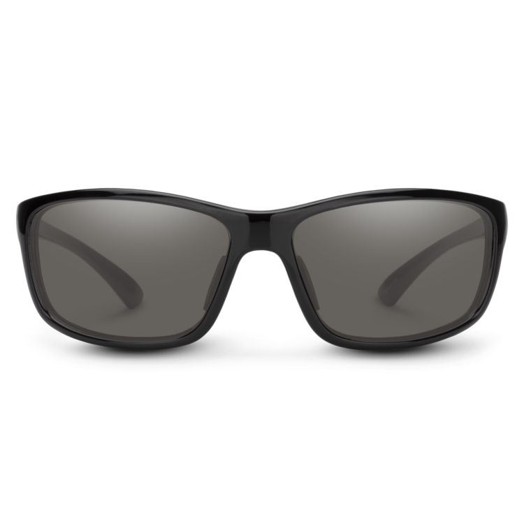 Suncloud Suncloud Sentry - Black Frame Polarized Sunglasses Gray Lens