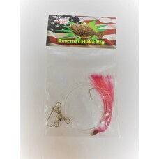 Run Off Lures Single Hook Doormat Fluke Rig w/Hair