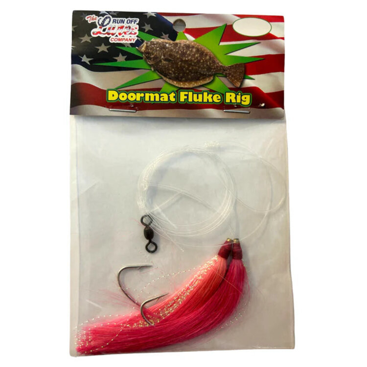 Run Off Lures Hi/Lo Doormat Fluke Rig w/Hair