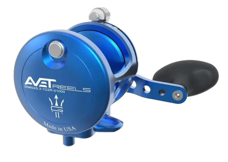 Avet Reels Avet Reels SX 5.3 G2 Right-Handed - BLUE (with glide plate)