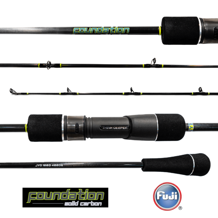JYG PRO Fishing JYG PRO Foundation - 6ft Solid Carbon Slow Pitch Jigging Rod - Casting 100g - 400g