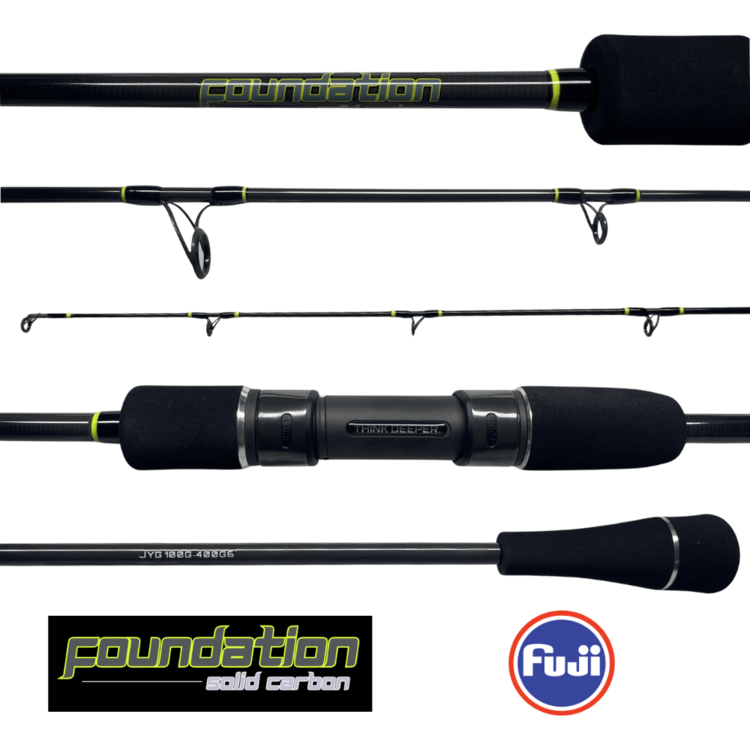 JYG PRO Fishing JYG PRO Foundation - 6ft Solid Carbon Slow Pitch Jigging Rod - Casting 100g - 400g