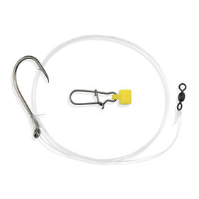 Aqua Clear Aqua-Clear DR-8FF Drum/Cobia 8/0 Black Nickel Hook w/Fish Finder Rig