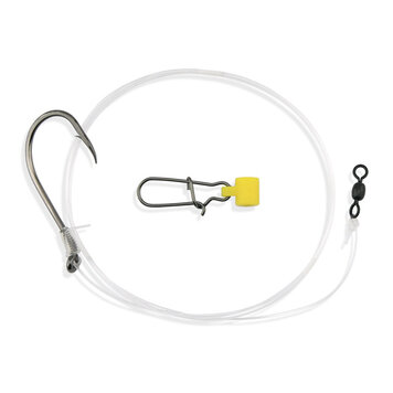 Aqua Clear Aqua-Clear DR-8FF Drum/Cobia 8/0 Black Nickel Hook w/Fish Finder Rig