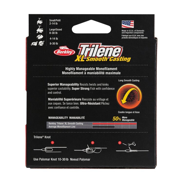Berkley Berkley Trilene XL Filler Spool Clear Monofilament