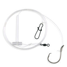 Aqua Clear Aqua-Clear ST-7C Striped Bass 7/0 Circle Hook Eel Dropper Loop Rig