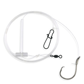 Aqua Clear Aqua-Clear ST-7C Striped Bass 7/0 Circle Hook Eel Dropper Loop Rig