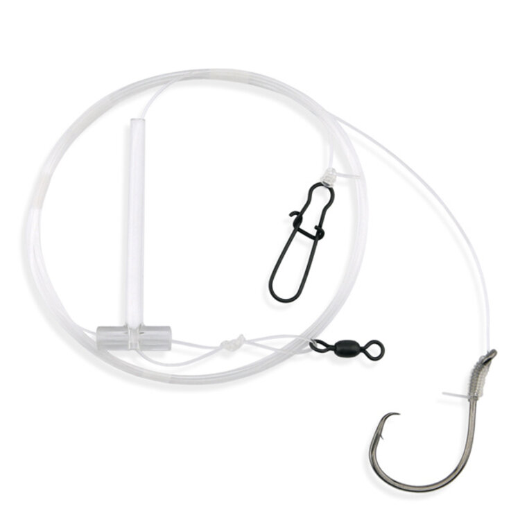 Aqua Clear Aqua-Clear ST-7C Striped Bass 7/0 Circle Hook Eel Dropper Loop Rig