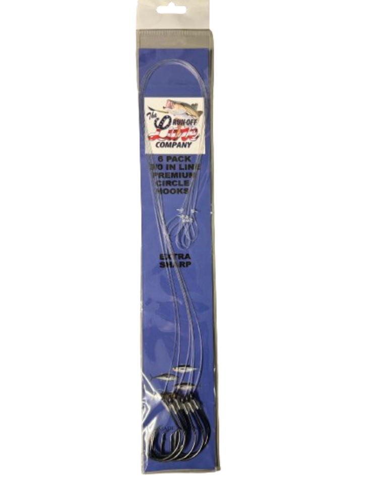 Run Off Lures In line Circle Striper Rig - Single 6/0 Hook w/Fish Finder
