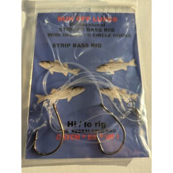 Run Off Lures Hi-Lo 5/0 Circle Hook Striper Rig