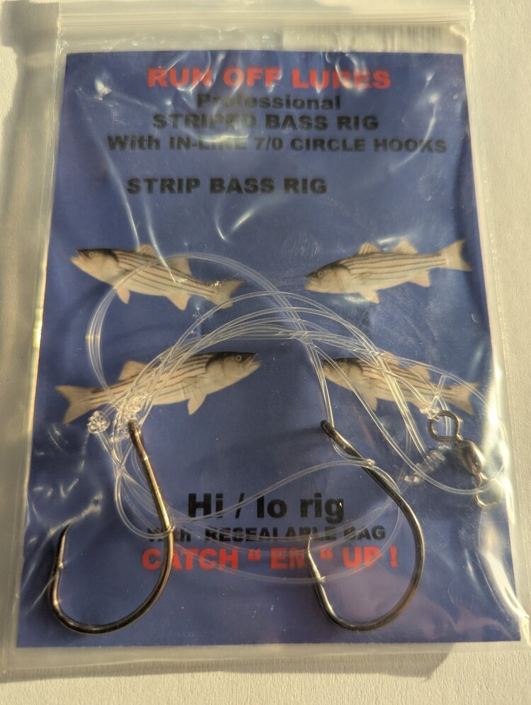 Run Off Lures Hi-Lo 5/0 Circle Hook Striper Rig