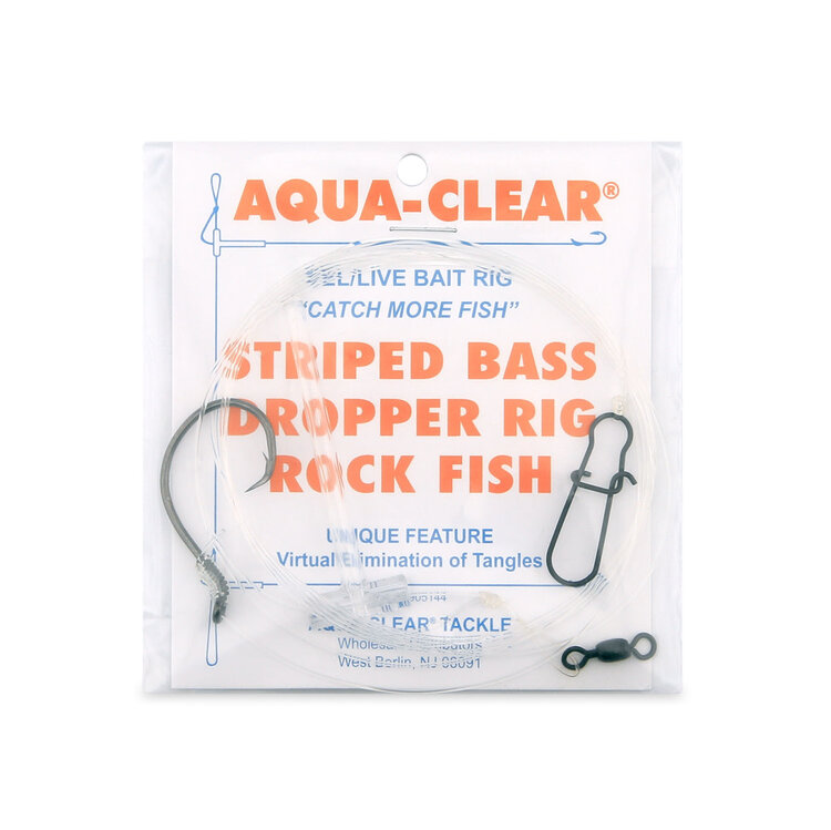 Aqua Clear Aqua-Clear ST-5C Striped Bass Circle Hook Eel Dropper Loop Surf RigRig