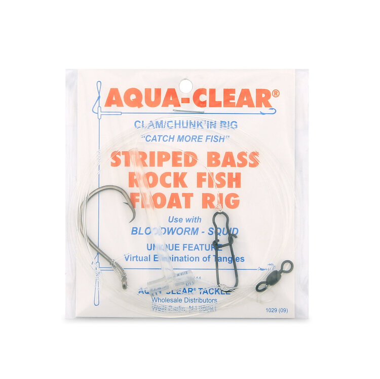 Aqua Clear Aqua-Clear ST-7C Striped Bass 7/0 Circle Hook Eel Dropper Loop Rig