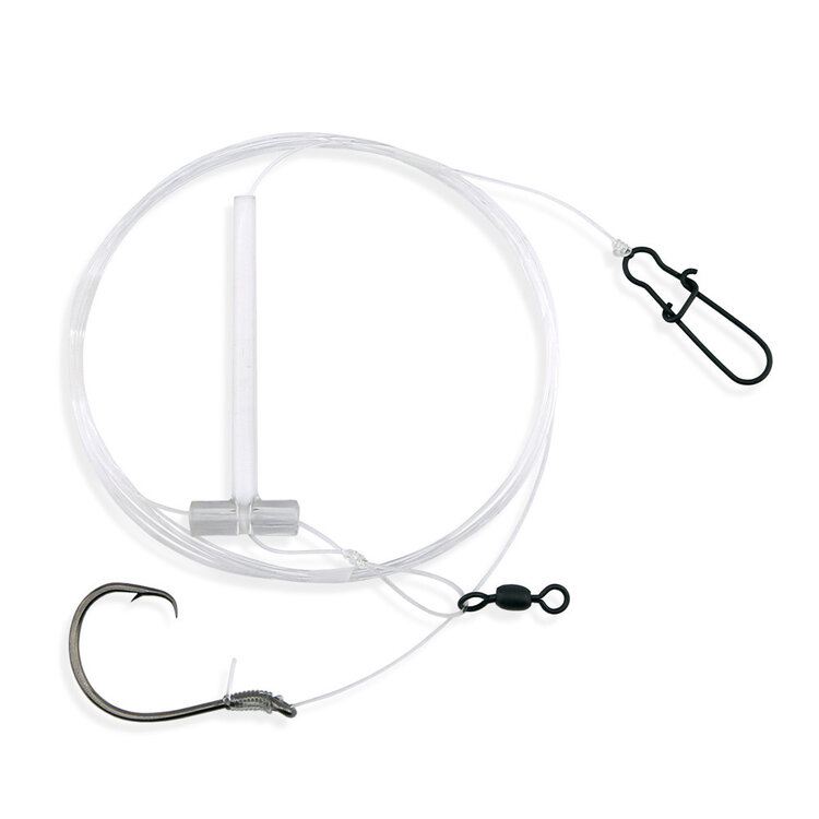 Aqua Clear Aqua-Clear ST-7C Striped Bass 7/0 Circle Hook Eel Dropper Loop Rig