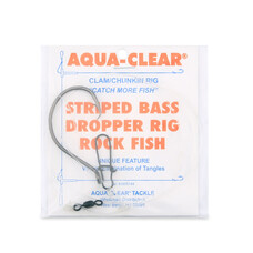 Aqua Clear Aqua-Clear Striped Bass Circle Hook Clam Dropper Loop Surf Rig