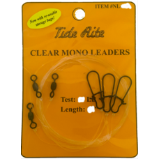 Tide Rite TideRite 24" Monofilament Leaders 3pk
