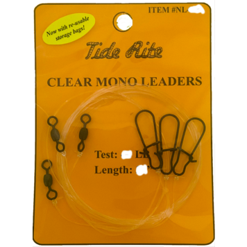 Tide Rite TideRite 24" Monofilament Leaders 3pk