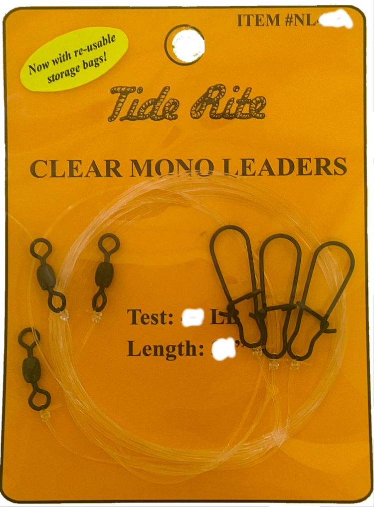 Tide Rite TideRite 24" Monofilament Leaders 3pk