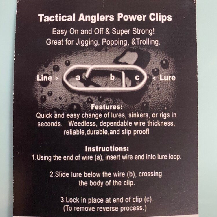 Tactical Angers Tactical Anglers Power Clips Small Pack