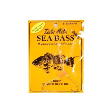 Tide Rite TideRite R465-2/0 Sea Bass Rigs w/Red Beads Hi-Lo Gld #2/0 2Pk