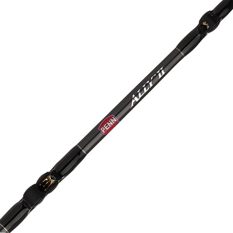 PENN Penn Ally II 6ft Heavy 50-80lb PacBay Roller Guides Bent Butt Conventional Boat Rod - ALLYBWII5080C60ARBB