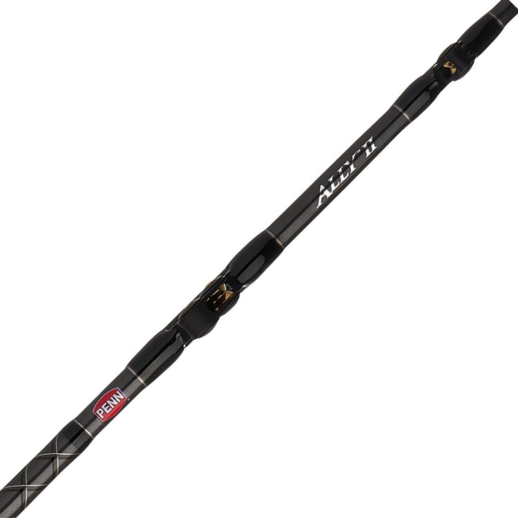 PENN Penn Ally II 6ft X-Heavy 80-130lb PacBay Roller Guides Bent Butt Conventional Boat Rod - ALLYBWII80130C60ARBB