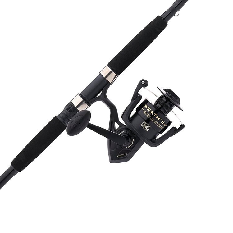 PENN Penn Wrath II PRE-SPOOLED 9ft Med/Heavy Action Spinning 2pc Combo - WRTHII6000902MH
