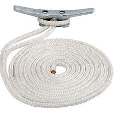Sea Dog Line Sea Dog  3/8" Double Braided White Dock Line