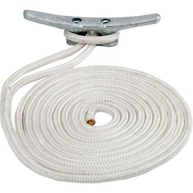 Sea Dog Line Sea Dog  3/8" Double Braided White Dock Line