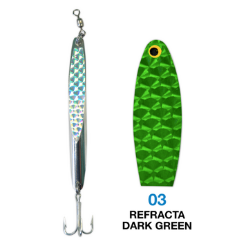 Deadly Dick Deadly Dick Long Casting Jigging Lures Dark Green Prism