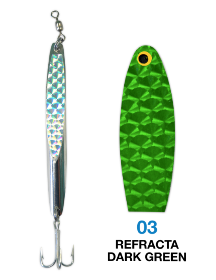 Deadly Dick Deadly Dick Long Casting Jigging Lures Dark Green Prism