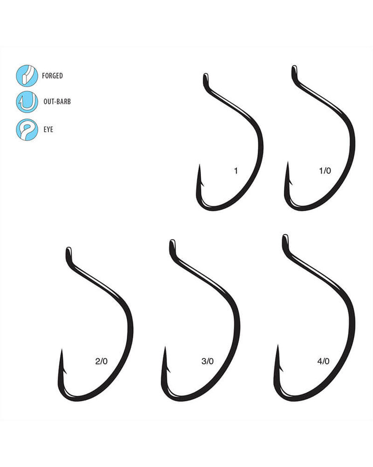 Gamakatsu Gamakatsu Shiner Hook w/Turned Back Eye - NS Black