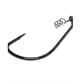 Gamakatsu Gamakatsu EWG Spring Lock Worm Hook - NS Black