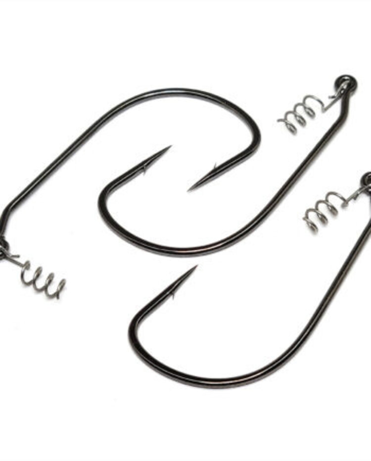 Gamakatsu Gamakatsu EWG Spring Lock Worm Hook - NS Black