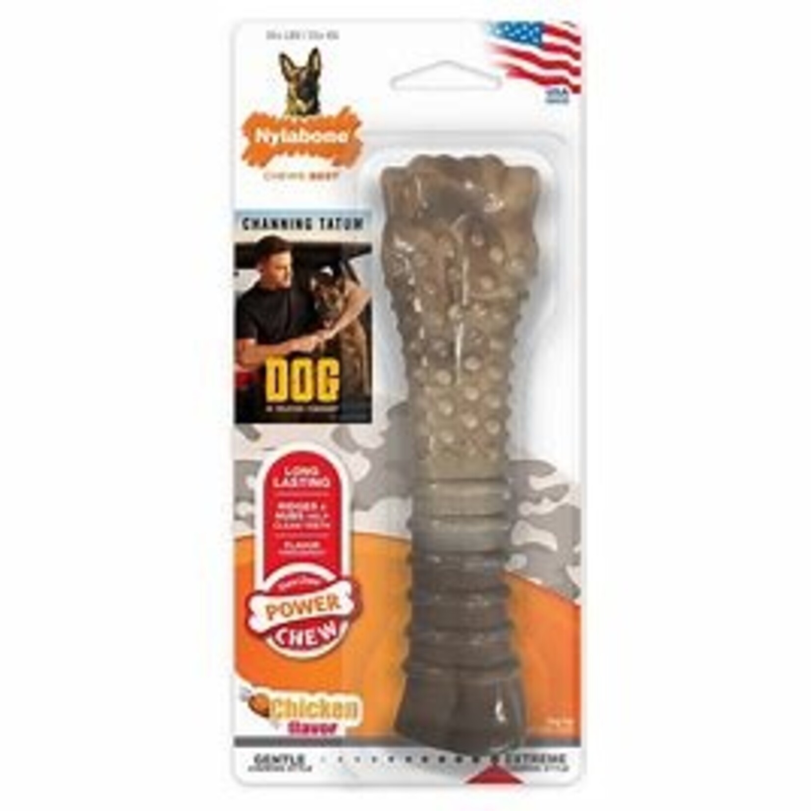 NYLABONE POWER CHEW DOG MOVIE CAMO BONE SOUPER